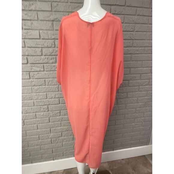 Lulu Chiffon Tie Front Cocoon Cover-Up Duster Size S/ M - Picture 2 of 8